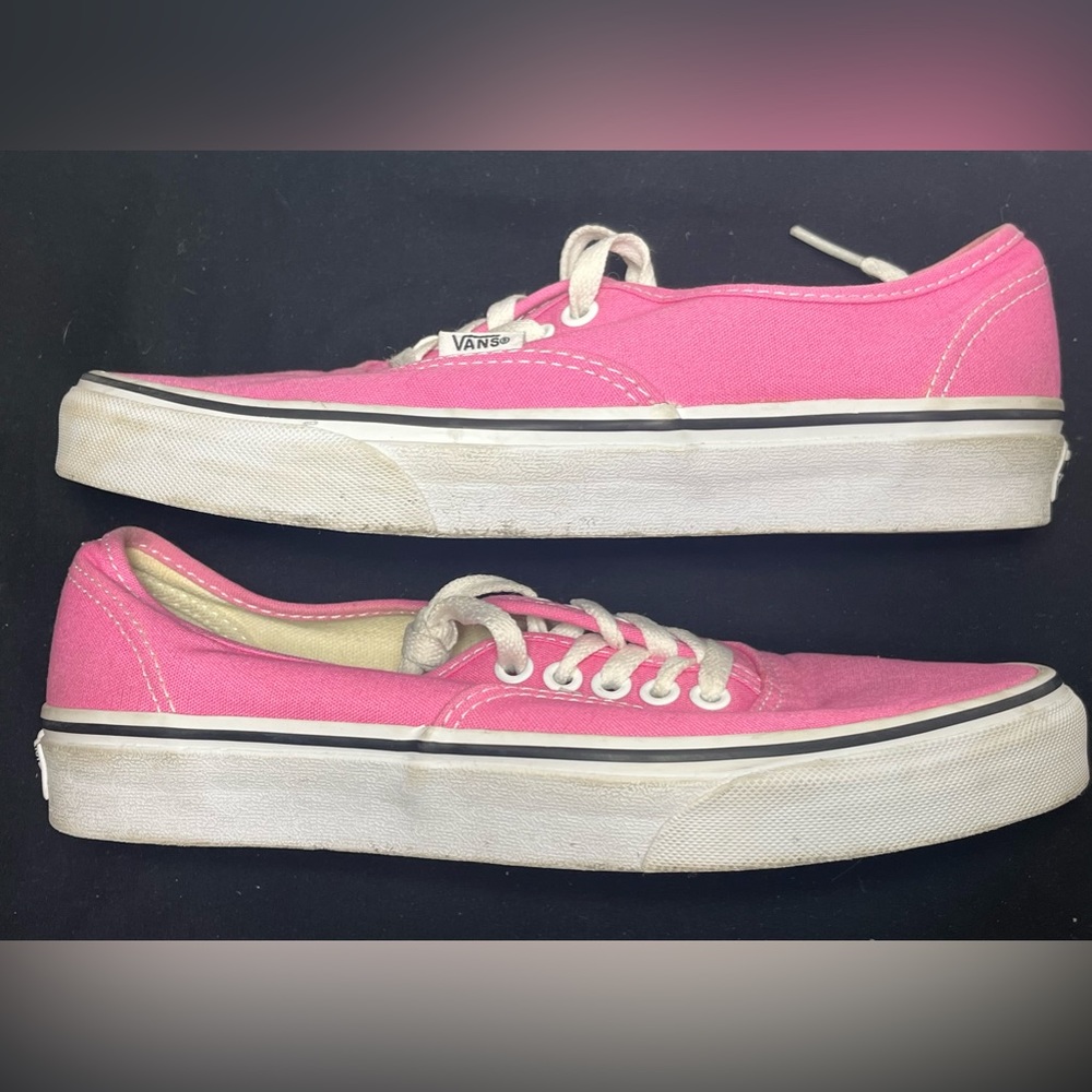 Vans Low Tops Shoes Lot of 2- Pink & Blue - Women’s Size 8.5 & Men’s Size 7 - Picture 6 of 16